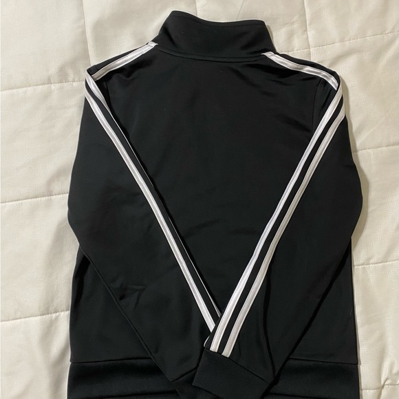 Adidas black Tricot zip up jacket size 8. Excellent condition - Picture 3 of 3
